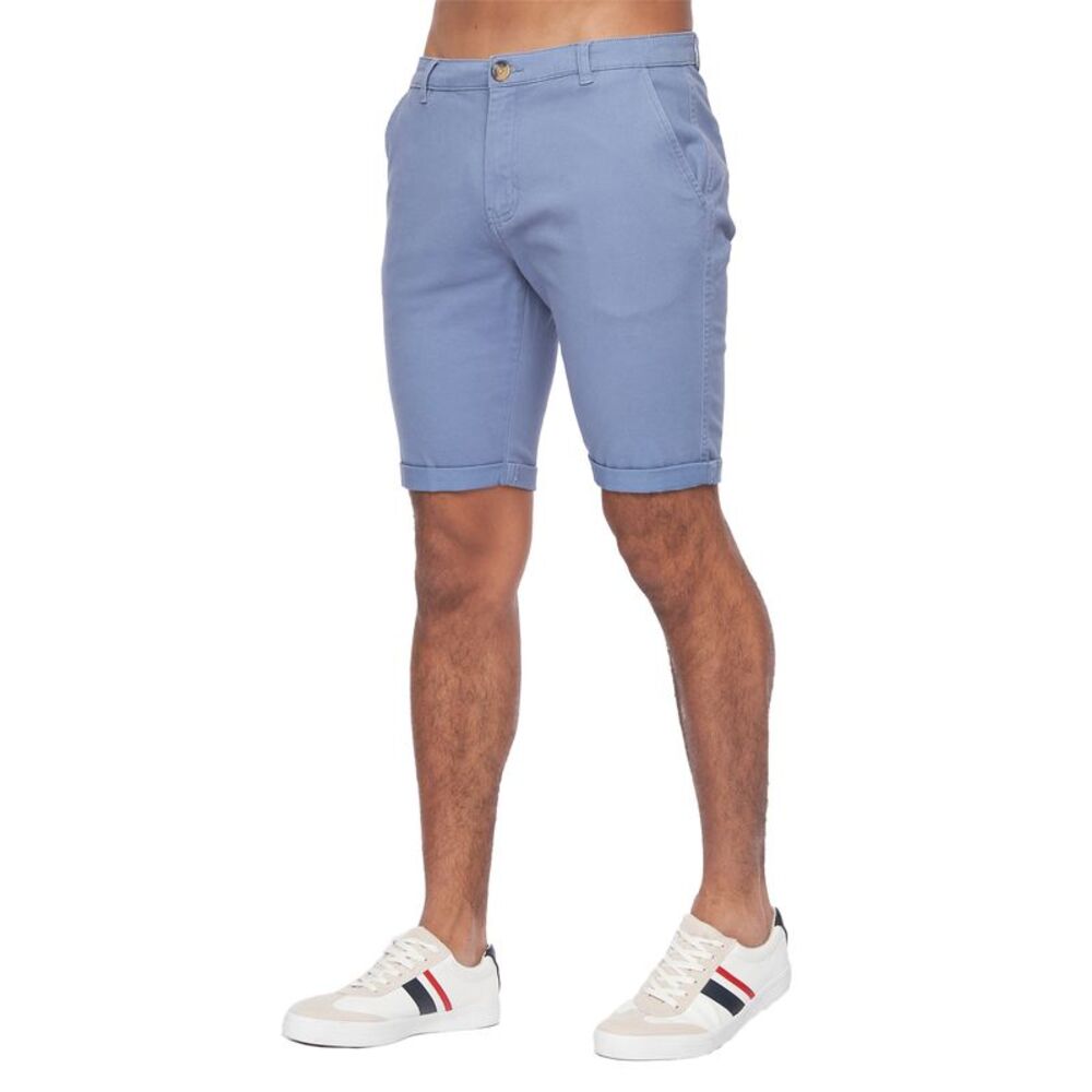Crosshatch Mens Sinwood Chino Shorts / Pale Blue